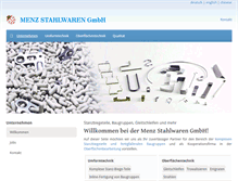Tablet Screenshot of menz-stahlwaren.de